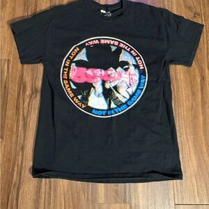 5 Seconds Of Summer Black Tee with Colorful Graphic